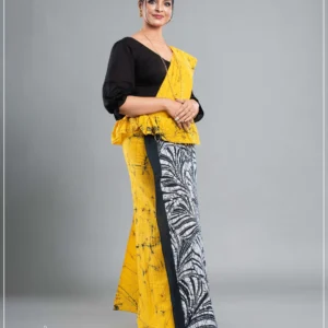 Sunshine & Shadow Batik Saree